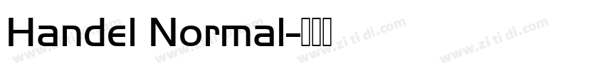 Handel Normal字体转换